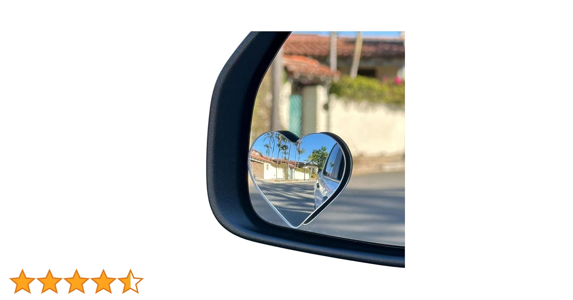 Amazon | 車・車両用ハート型ブラインドスポットミラーセット | 補助